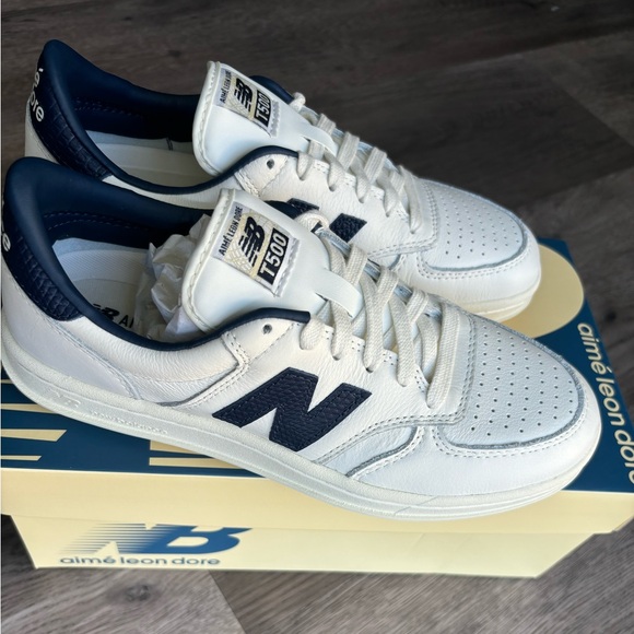 NWOT New Balance x Aime Leon Dore White Navy T500 - Picture 5 of 9